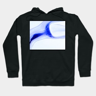 Original blue azure ink art Hoodie